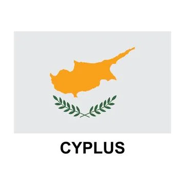Cyprus flag icon Stock Illustration