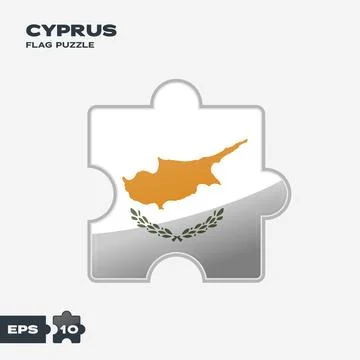 Cyprus Flag Puzzle Stock Illustration