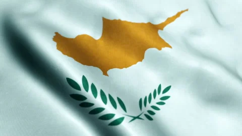 Cyprus Flag - Seamless Looping Video stock 219002362