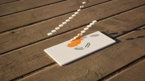 Cyprus Flag - Slow Motion Stock Footage 318743664