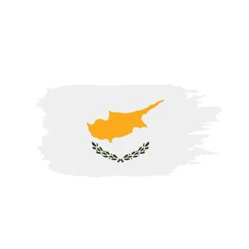 Cyprus flag, vector illustration Stock Illustration