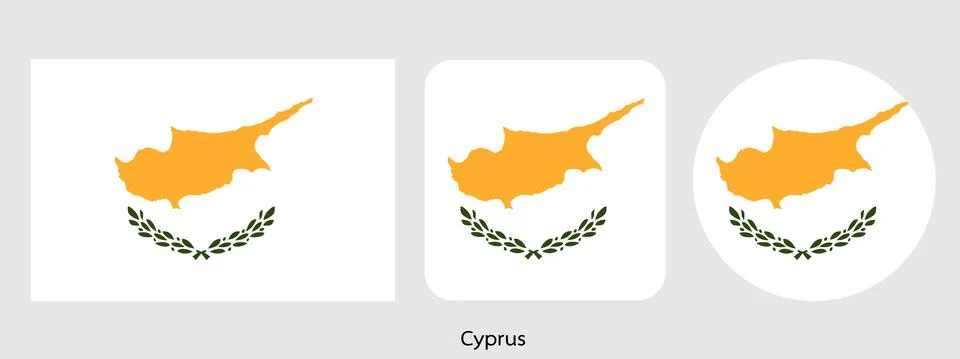 Cyprus flag, vector illustration Stock Illustration