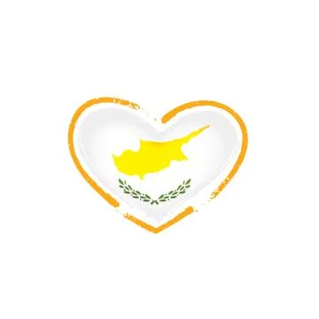 Cyprus flag, vector illustration on a white background Stock Illustration