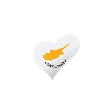 Cyprus flag, vector illustration on a white background Stock Illustration