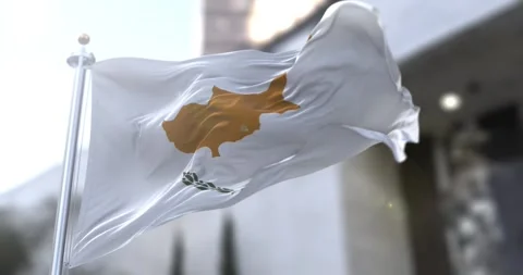 Cyprus-flag-waving-seamless-loop-4k-60fps Stock Footage 331197081