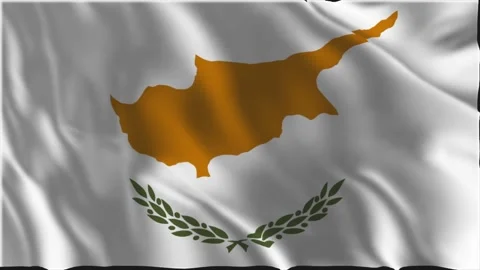 Cyprus flag waving slowly Stock-Footage 337324158