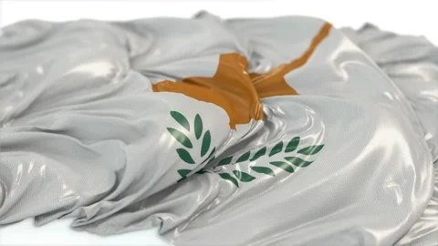 Cyprus Flag On a White Chalkboard With Alpha Stock Footage 142423604