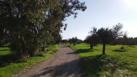 Cyprus green fields. Sea and waves. Fly over beautiful views near Larnaca. Stock Footage 167973024