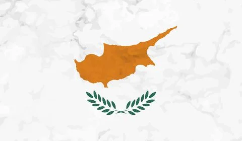Cyprus grunge flag set Stock Illustration