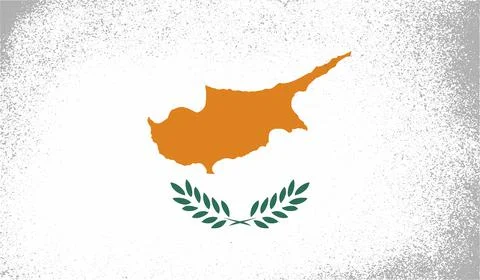 Cyprus grunge flag set Stock Illustration