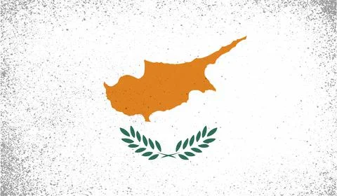 Cyprus grunge flag set Stock Illustration