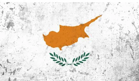 Cyprus grunge flag set Stock Illustration
