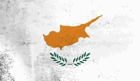 Cyprus grunge flag set Stock Illustration