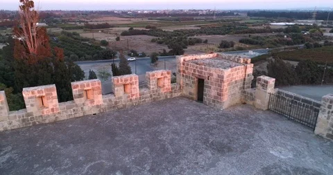 Cyprus Kolossi Castle 8 color Stock Footage 107070700