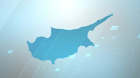 Cyprus Map Background Stock Footage 197943312
