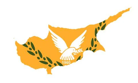 Cyprus map coat of arms vector silhouette Иллюстрация