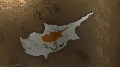 Cyprus map Stock Footage 277923828