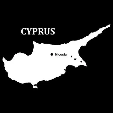 Cyprus map icon Stock Illustration