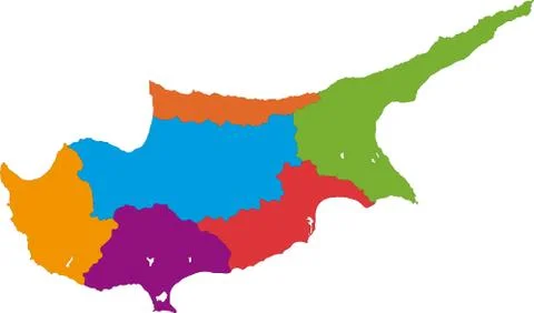 Cyprus map Stock Illustration