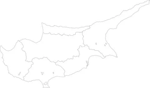 Cyprus map Stock Illustration