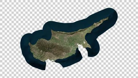 Cyprus Map Stock Illustration
