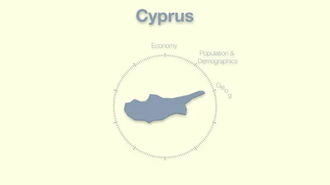 Cyprus MAP revealingmotion graphics data elements Stock Footage 339875621