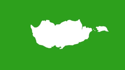 Cyprus Map Showing All Administrative Regions On Green Screen Animation 4K 스톡 동영상 331350948