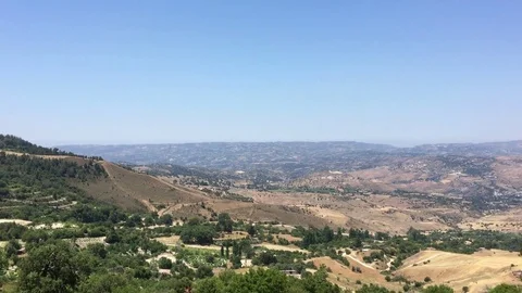 Cyprus mountains shot Stock Footage