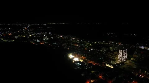 Cyprus at night. Stock Footage 265686279