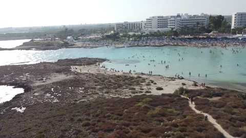 Cyprus  Nissi Beach Stock-Footage 224850445
