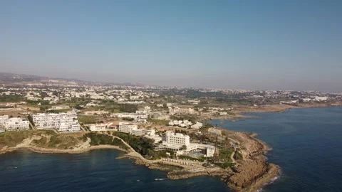 Cyprus Paphos - Aerial Landscape View 2 스톡 동영상 281173149