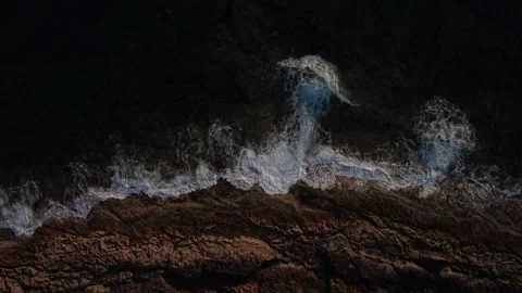 Cyprus Paphos - Top Down View of Sea 2 스톡 동영상 281172974