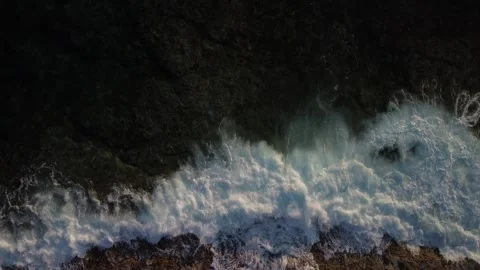 Cyprus Paphos - Top Down View of Sea Stock Footage 281173065