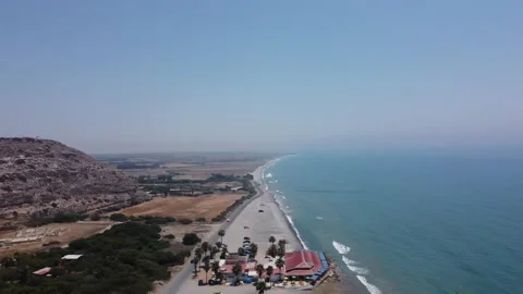 Cyprus  Pissouri Beach Video stock 224845755
