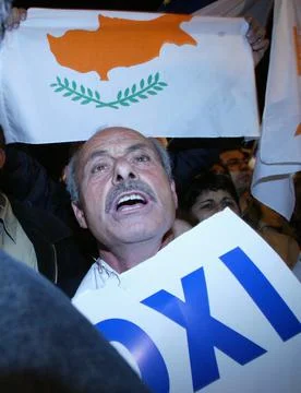Cyprus Reunification Plan Protests - Apr 2004 Stock Photos