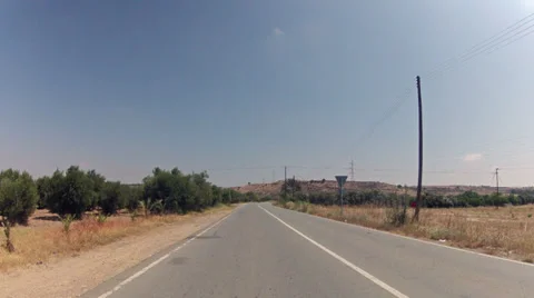 Cyprus roads timelapse Stock Footage 33729050