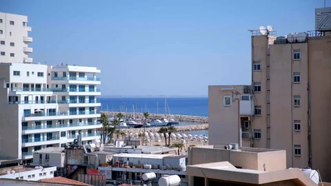 Cyprus - rooftop 스톡 동영상 104471289