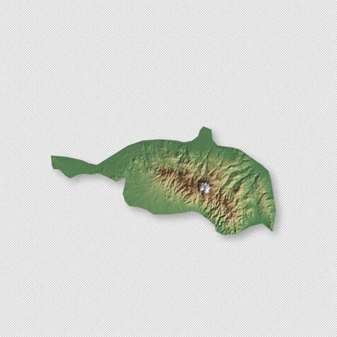 Cyprus Rotating 3D Relief Map Seamless Loop, Alpha Channel 4K 스톡 동영상 340720906