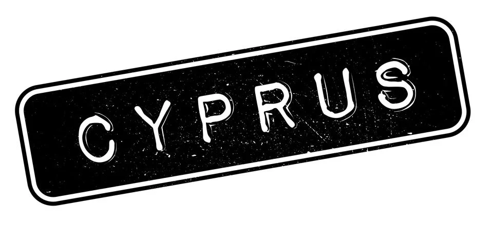 Cyprus rubber stamp Stock Illustration