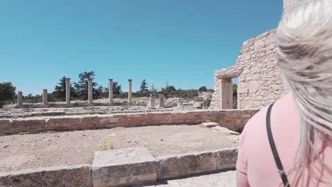 Cyprus ruins Video stock 327214213