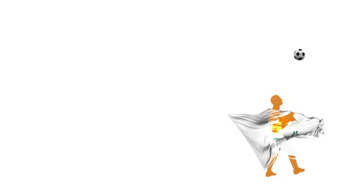 Cyprus soccer player kicks  through himself Stock Footage 108585702