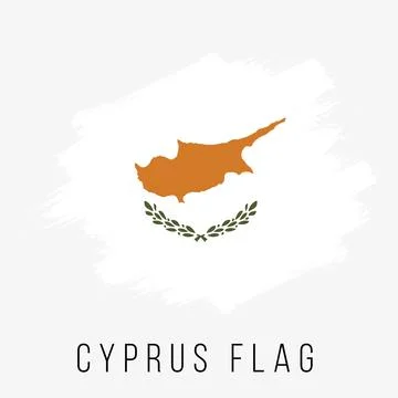 Cyprus Vector Flag. Cyprus Flag for Independence Day. Grunge Cyprus Flag Stock Illustration
