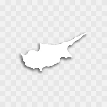 Cyprus vector map silhouette Stock Illustration