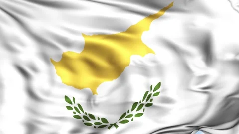 Cyprus Waving Flag Background Stock Footage 204133623