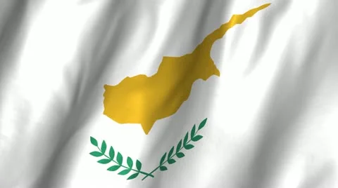 Cyprus Waving Flag Video stock 12250444