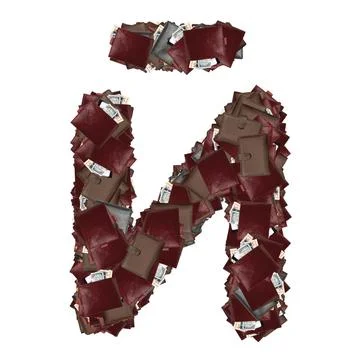 Cyrillic fonts with wallets inside dollars. Stock-Illustration