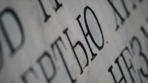 Cyrillic letters zoom in 库存影片 24745742