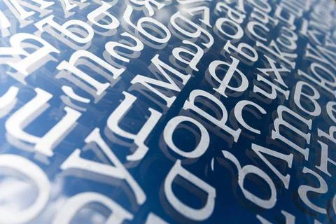 Cyrillic script The Cyrillic script is an alphabetic writing system employ... Stock Photos