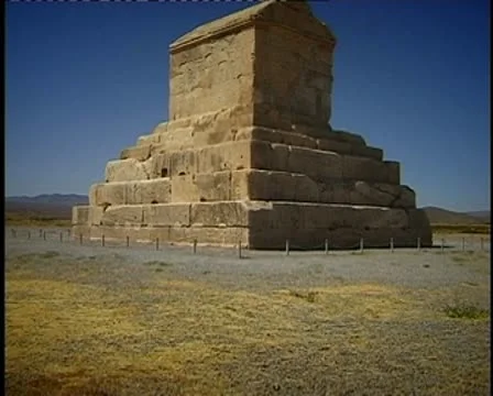 Cyrus tomb Stock Footage 8962636