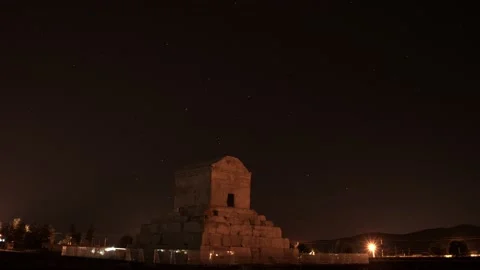 Cyruse Tomb &amp;Cloud Stock Footage 160897812